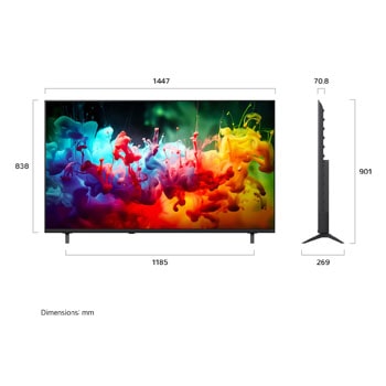 65 inch LG QNED AI QNED72 Mini LED 4K Smart TV 2026